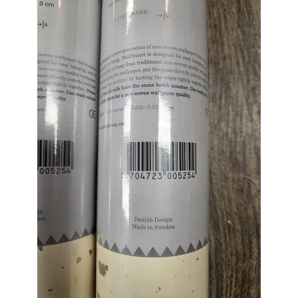 Ferm Living Wallsmart Confetti Gold Fleck Wallpaper Rolls Set Of 2 - Picture 3 of 5